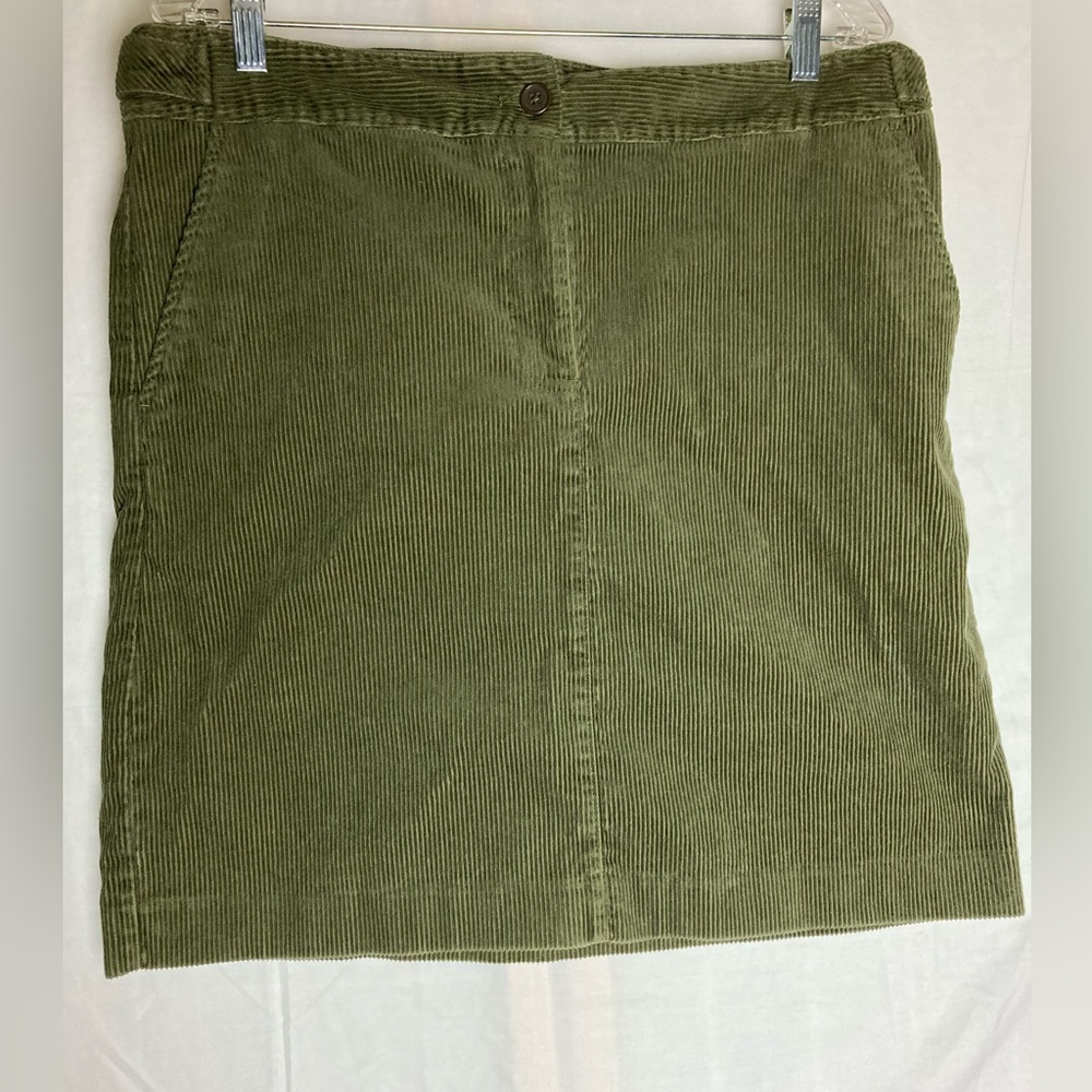 Talbots Green Corduroy Pencil Skirt - Picture 3 of 8